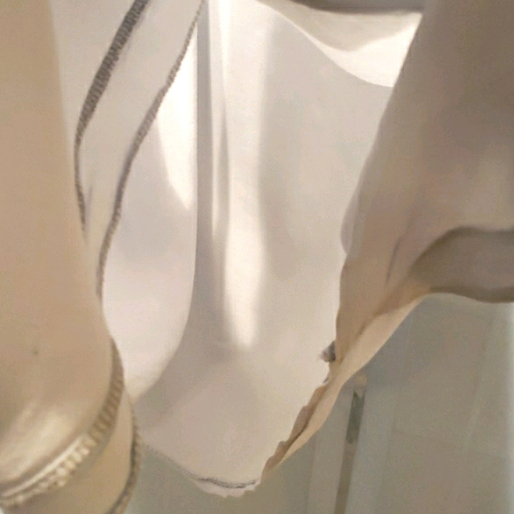 DON'T ASK WHY BLUE DRAPE HALTER TANK O/SZ - Picture 5 of 8